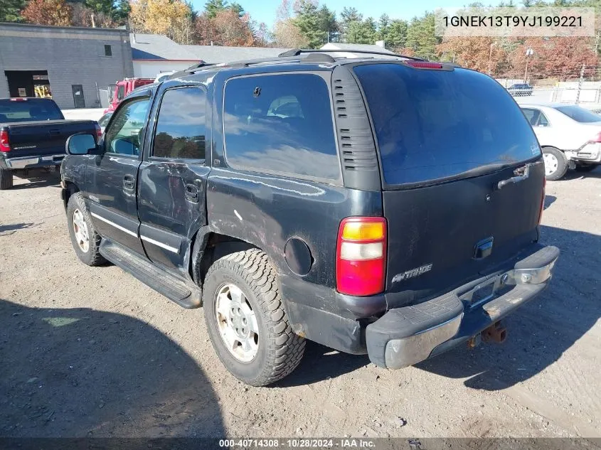 2000 Chevrolet Tahoe All New Lt VIN: 1GNEK13T9YJ199221 Lot: 40714308