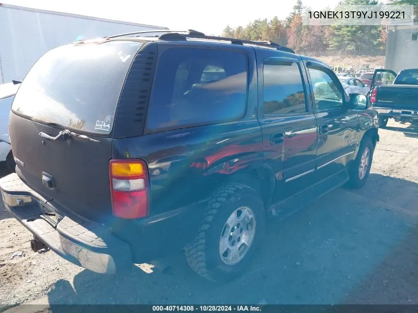 2000 Chevrolet Tahoe All New Lt VIN: 1GNEK13T9YJ199221 Lot: 40714308