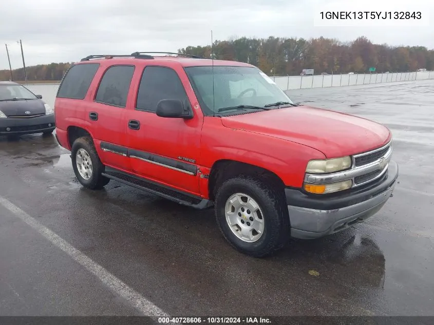 2000 Chevrolet Tahoe All New Ls VIN: 1GNEK13T5YJ132843 Lot: 40728606