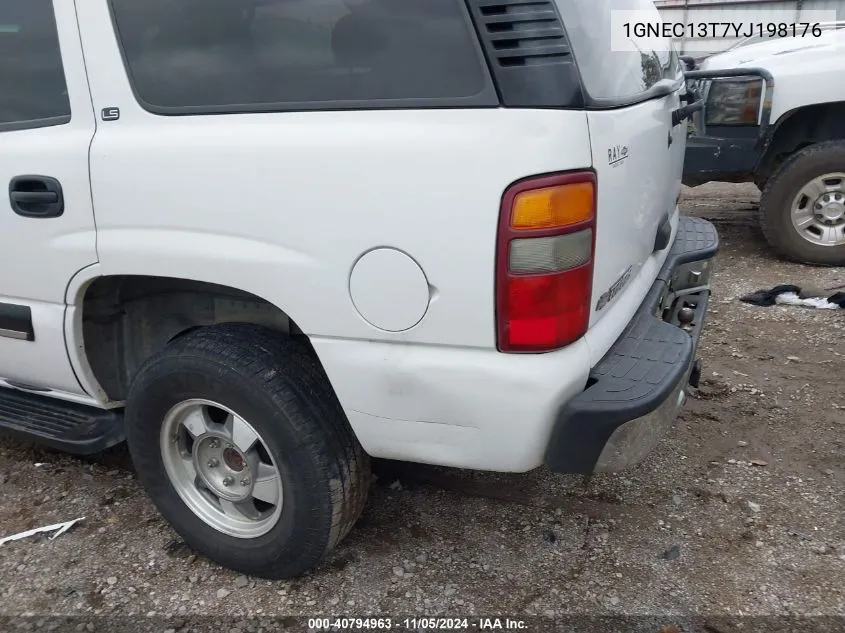 2000 Chevrolet Tahoe All New Ls VIN: 1GNEC13T7YJ198176 Lot: 40794963