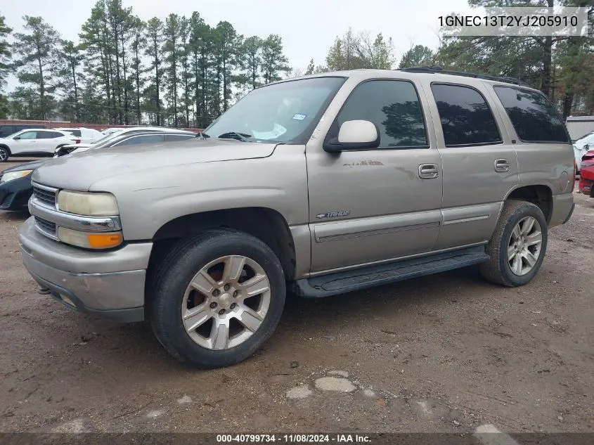 2000 Chevrolet Tahoe All New Lt VIN: 1GNEC13T2YJ205910 Lot: 40799734