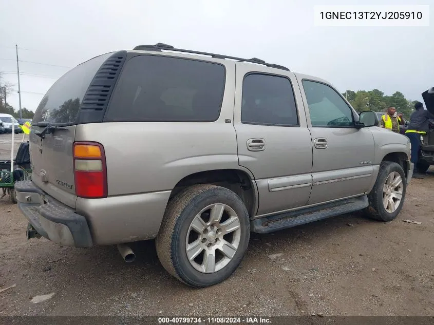 2000 Chevrolet Tahoe All New Lt VIN: 1GNEC13T2YJ205910 Lot: 40799734