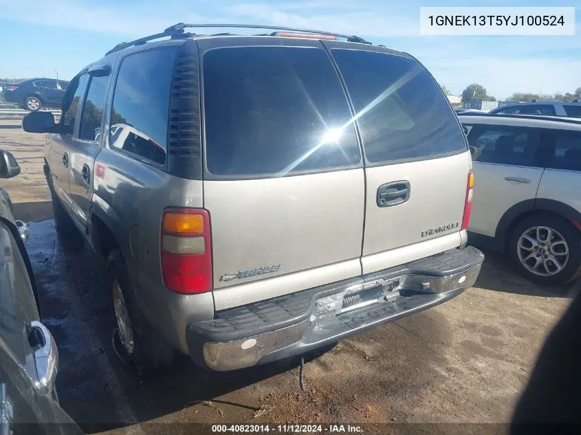 2000 Chevrolet Tahoe All New Ls VIN: 1GNEK13T5YJ100524 Lot: 40823014