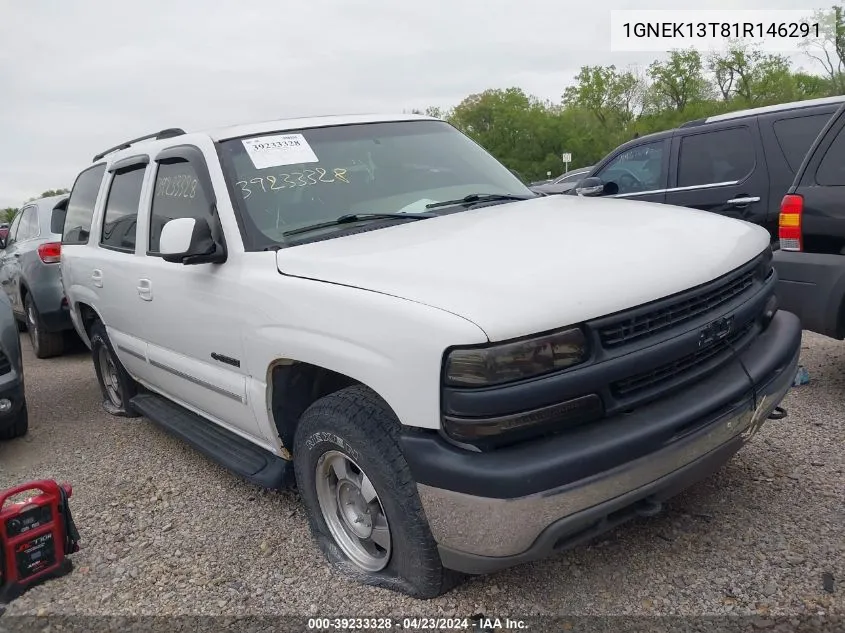 2001 Chevrolet Tahoe Lt VIN: 1GNEK13T81R146291 Lot: 39233328