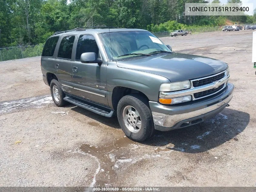 2001 Chevrolet Tahoe Lt VIN: 1GNEC13T51R129400 Lot: 39300689