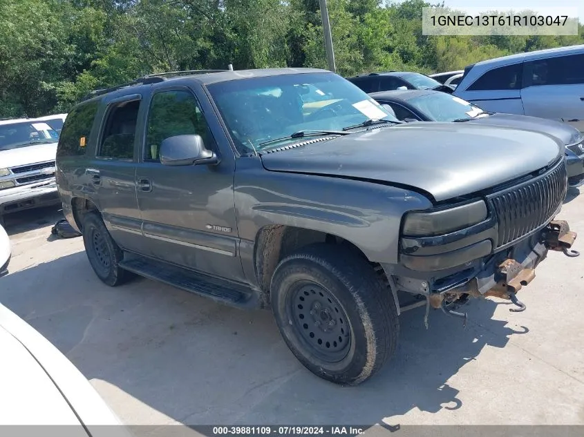 2001 Chevrolet Tahoe Lt VIN: 1GNEC13T61R103047 Lot: 39881109