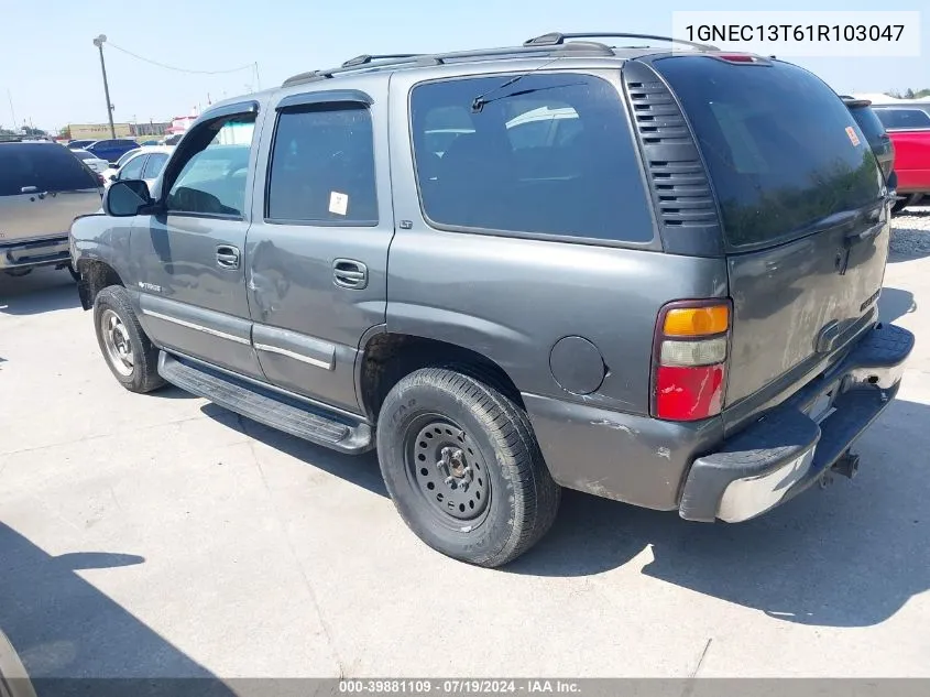 1GNEC13T61R103047 2001 Chevrolet Tahoe Lt