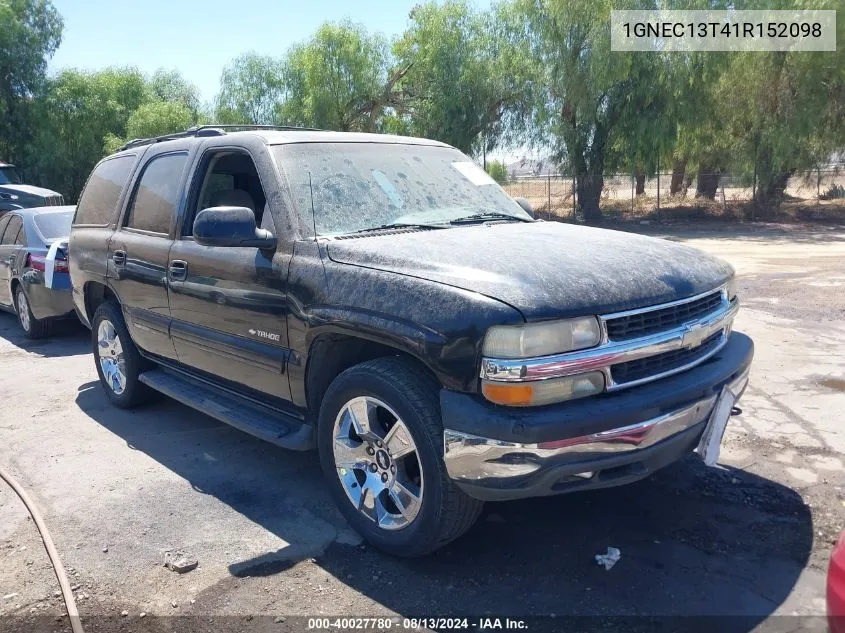 2001 Chevrolet Tahoe Lt VIN: 1GNEC13T41R152098 Lot: 40027780