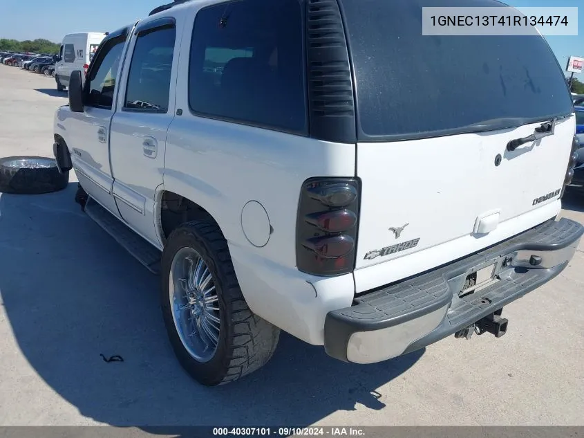 1GNEC13T41R134474 2001 Chevrolet Tahoe Lt