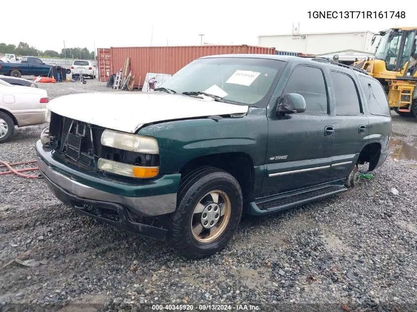 2001 Chevrolet Tahoe Lt VIN: 1GNEC13T71R161748 Lot: 40345920