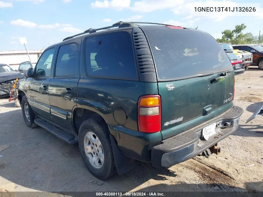 2001 Chevrolet Tahoe Lt VIN: 1GNEC13T41J132626 Lot: 40380113