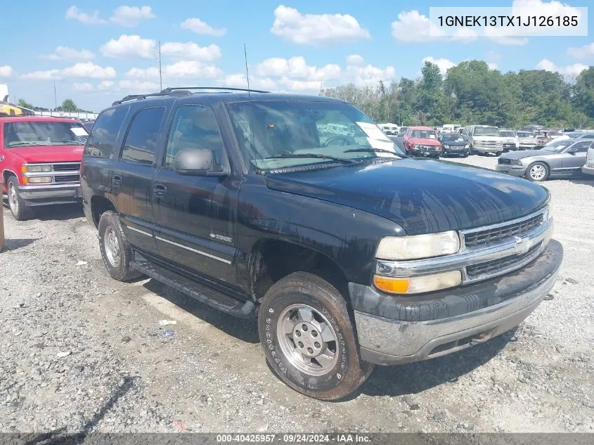 2001 Chevrolet Tahoe Lt VIN: 1GNEK13TX1J126185 Lot: 40425957