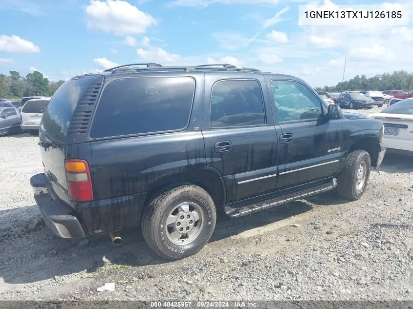 2001 Chevrolet Tahoe Lt VIN: 1GNEK13TX1J126185 Lot: 40425957