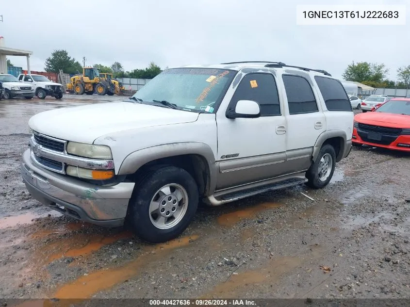 2001 Chevrolet Tahoe Lt VIN: 1GNEC13T61J222683 Lot: 40427636