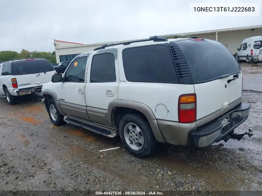 2001 Chevrolet Tahoe Lt VIN: 1GNEC13T61J222683 Lot: 40427636