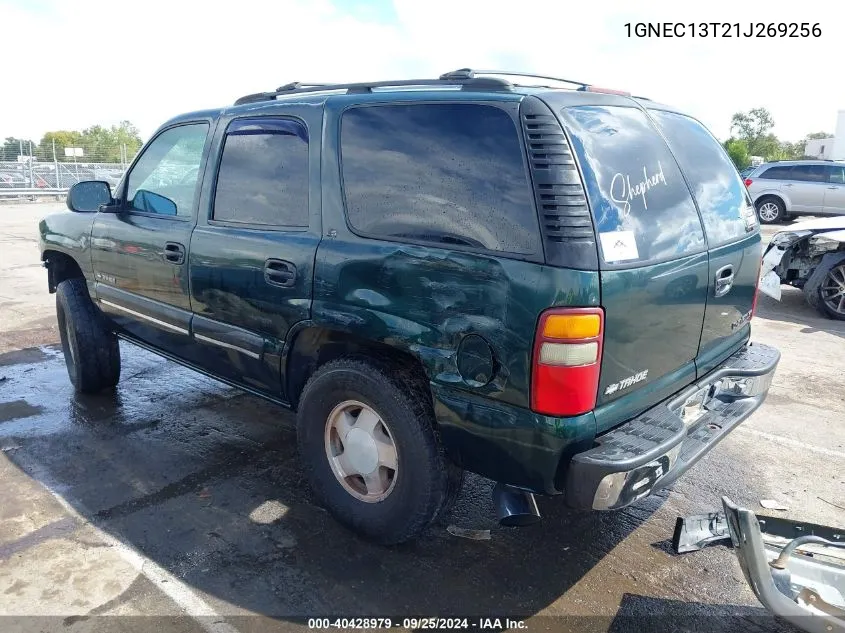 2001 Chevrolet Tahoe Ls VIN: 1GNEC13T21J269256 Lot: 40428979