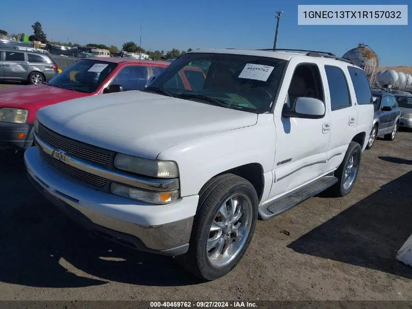 2001 Chevrolet Tahoe Lt VIN: 1GNEC13TX1R157032 Lot: 40459762