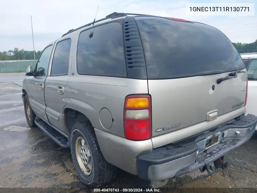 2001 Chevrolet Tahoe Lt VIN: 1GNEC13T11R130771 Lot: 40470743