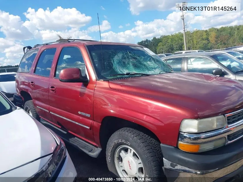 2001 Chevrolet Tahoe Lt VIN: 1GNEK13T01R145264 Lot: 40473850