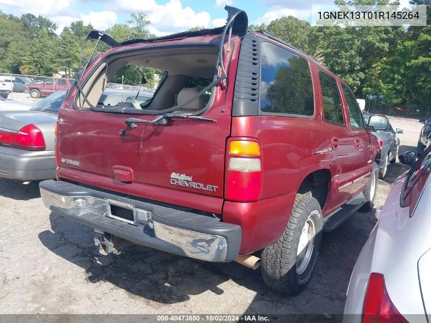 2001 Chevrolet Tahoe Lt VIN: 1GNEK13T01R145264 Lot: 40473850