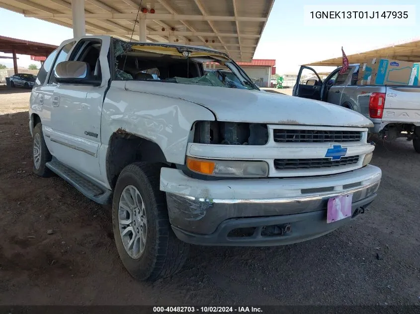 2001 Chevrolet Tahoe Lt VIN: 1GNEK13T01J147935 Lot: 40482703