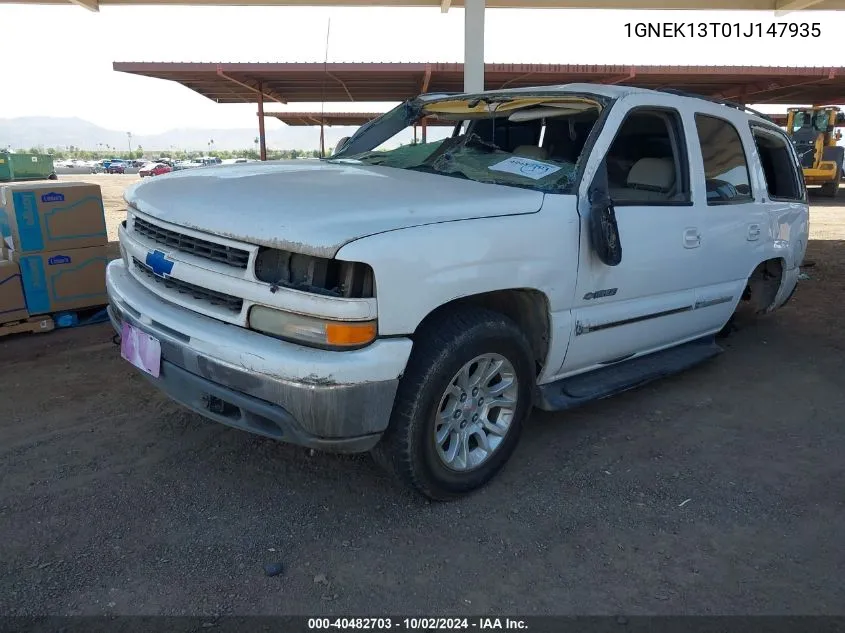 2001 Chevrolet Tahoe Lt VIN: 1GNEK13T01J147935 Lot: 40482703