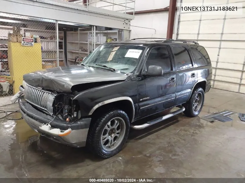 2001 Chevrolet Tahoe Ls VIN: 1GNEK13T31J183621 Lot: 40485020