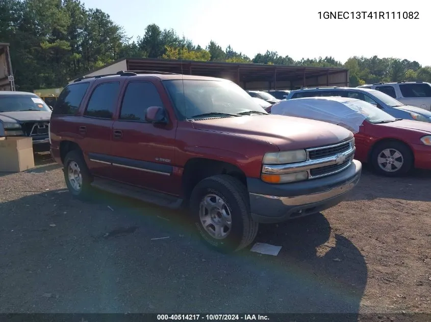 2001 Chevrolet Tahoe Lt VIN: 1GNEC13T41R111082 Lot: 40514217