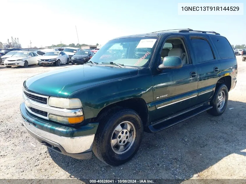 2001 Chevrolet Tahoe Lt VIN: 1GNEC13T91R144529 Lot: 40528041