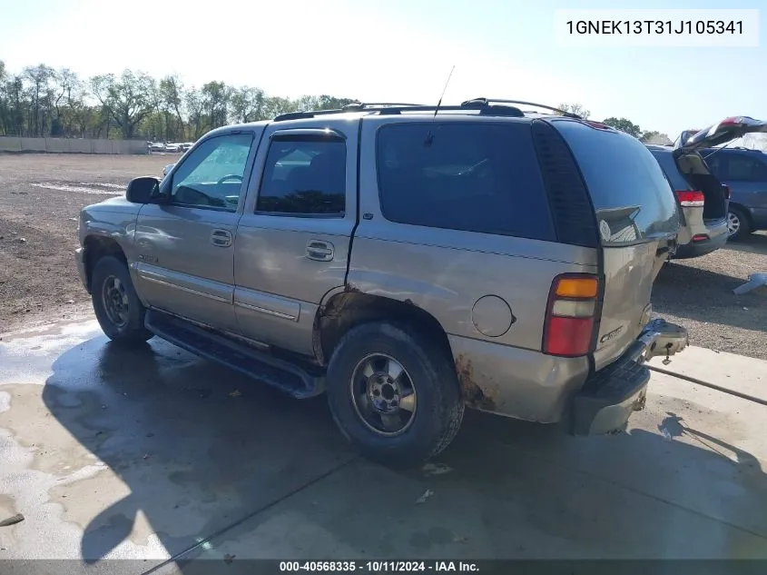 2001 Chevrolet Tahoe Lt VIN: 1GNEK13T31J105341 Lot: 40568335