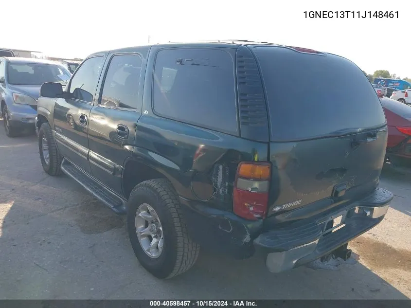 2001 Chevrolet Tahoe Lt VIN: 1GNEC13T11J148461 Lot: 40598457