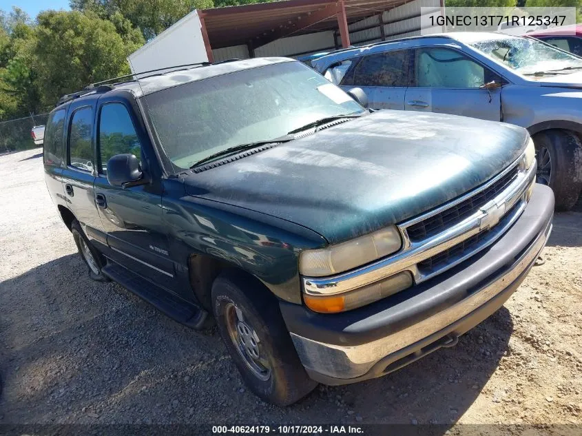 2001 Chevrolet Tahoe Ls VIN: 1GNEC13T71R125347 Lot: 40624179