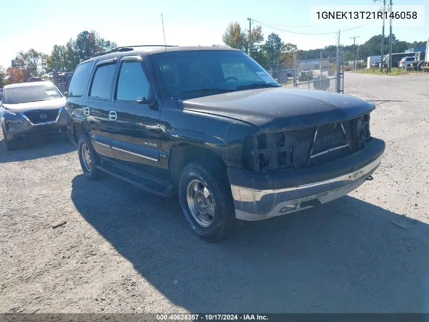 2001 Chevrolet Tahoe Lt VIN: 1GNEK13T21R146058 Lot: 40628357