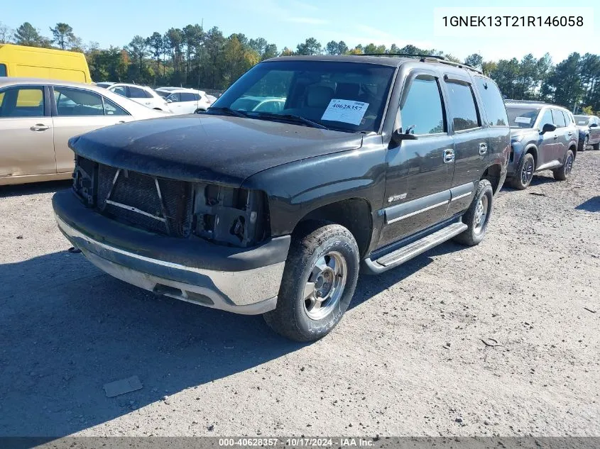 2001 Chevrolet Tahoe Lt VIN: 1GNEK13T21R146058 Lot: 40628357