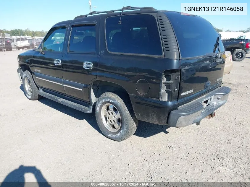 2001 Chevrolet Tahoe Lt VIN: 1GNEK13T21R146058 Lot: 40628357