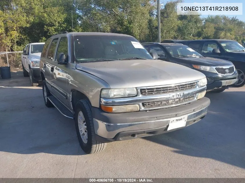 2001 Chevrolet Tahoe Ls VIN: 1GNEC13T41R218908 Lot: 40656705