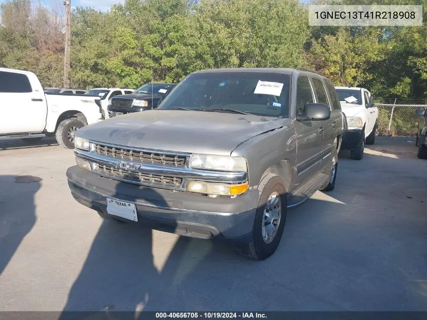 2001 Chevrolet Tahoe Ls VIN: 1GNEC13T41R218908 Lot: 40656705