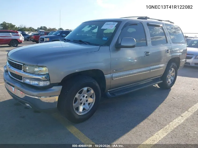 2001 Chevrolet Tahoe Lt VIN: 1GNEC13T41R122082 Lot: 40685109