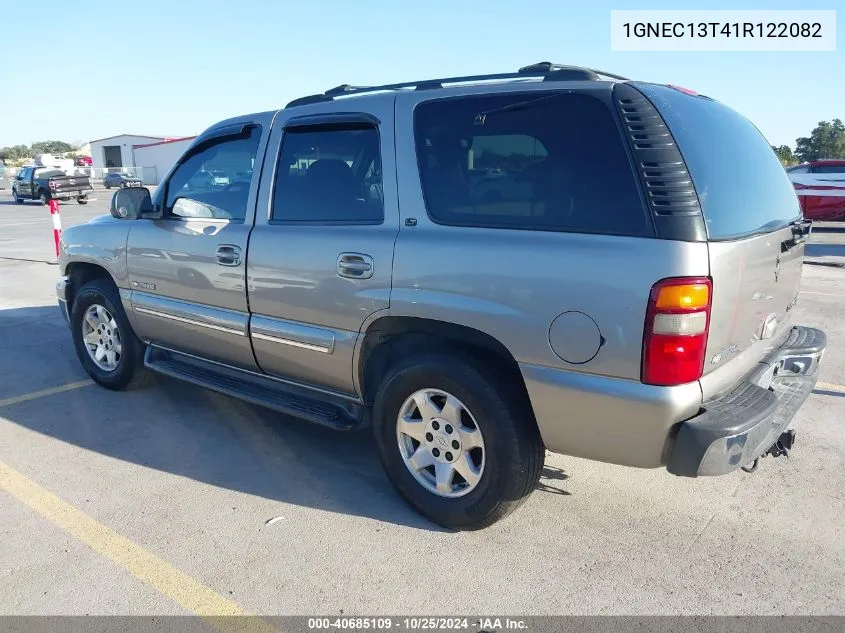 2001 Chevrolet Tahoe Lt VIN: 1GNEC13T41R122082 Lot: 40685109