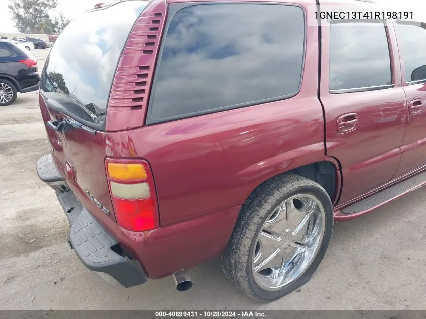 1GNEC13T41R198191 2001 Chevrolet Tahoe Lt