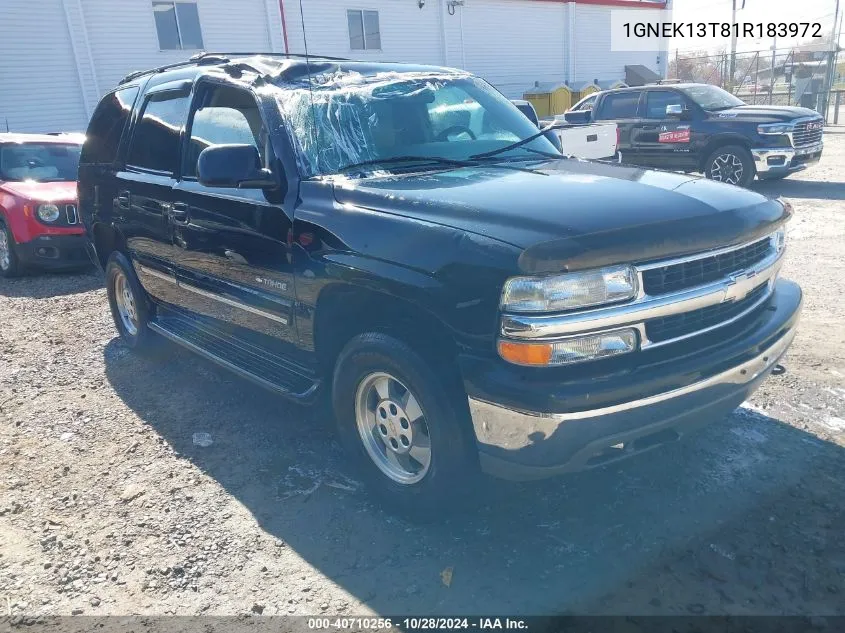 2001 Chevrolet Tahoe Lt VIN: 1GNEK13T81R183972 Lot: 40710256