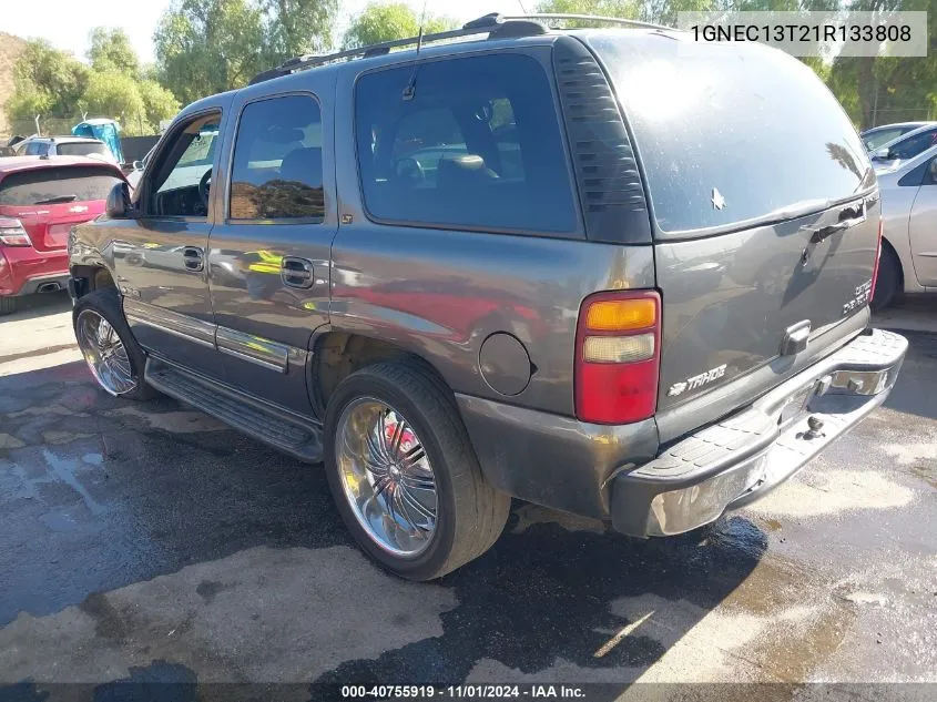 2001 Chevrolet Tahoe Lt VIN: 1GNEC13T21R133808 Lot: 40755919