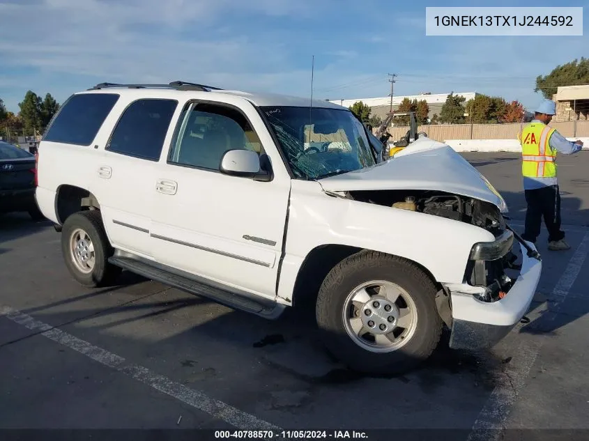 2001 Chevrolet Tahoe Lt VIN: 1GNEK13TX1J244592 Lot: 40788570