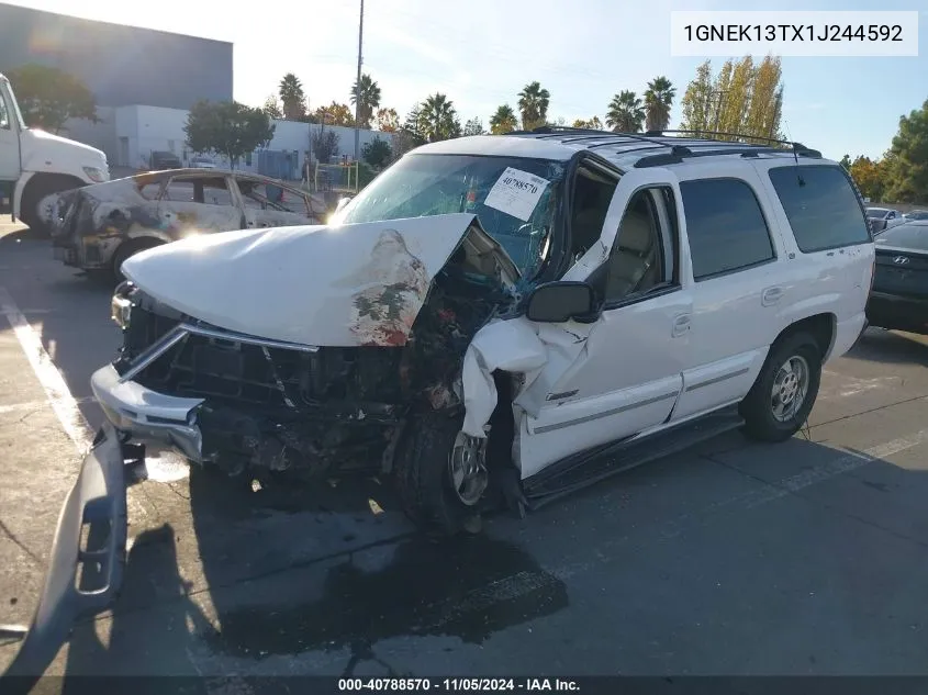 2001 Chevrolet Tahoe Lt VIN: 1GNEK13TX1J244592 Lot: 40788570