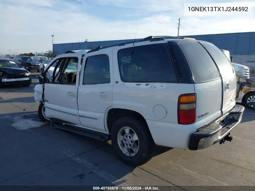 2001 Chevrolet Tahoe Lt VIN: 1GNEK13TX1J244592 Lot: 40788570