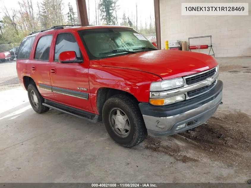 2001 Chevrolet Tahoe Lt VIN: 1GNEK13TX1R128469 Lot: 40821008