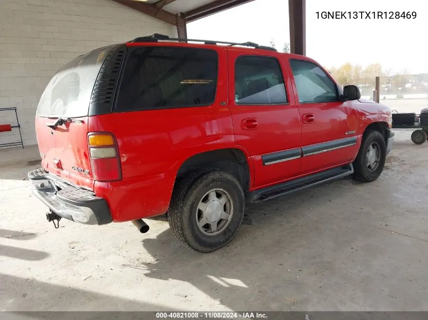 2001 Chevrolet Tahoe Lt VIN: 1GNEK13TX1R128469 Lot: 40821008