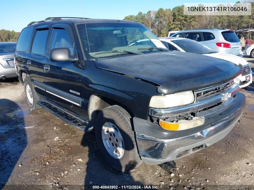 2001 Chevrolet Tahoe Ls VIN: 1GNEK13T41R106046 Lot: 40843902