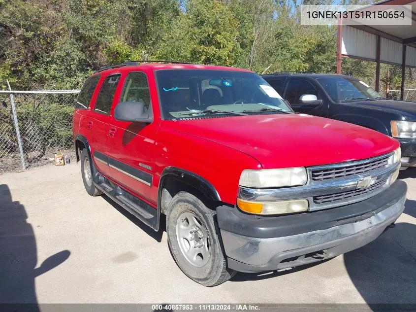 2001 Chevrolet Tahoe Lt VIN: 1GNEK13T51R150654 Lot: 40857953