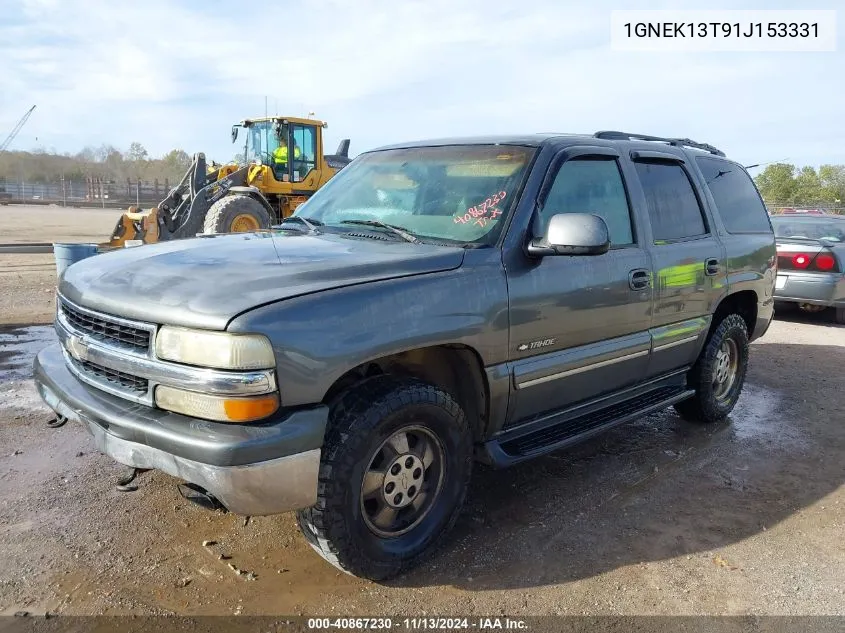 1GNEK13T91J153331 2001 Chevrolet Tahoe Lt